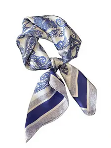 Ditsy Floral Print Square Scarf, Fashionable Soft Lightweight Bandana for Women, Versatile Scarf for Daily Wear, Fashion Accessories for Women & Girls
