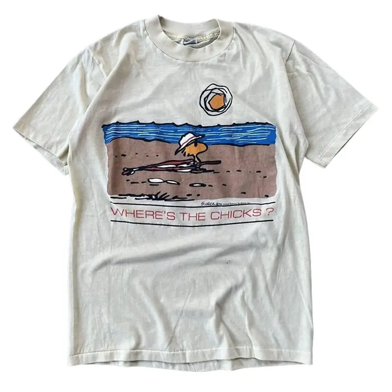 [Sale up to 30%] + [FREE SHIP] Woodstock Peanuts Schulz T-Shirt Men Women Cotton