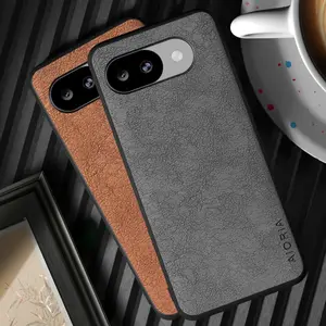 1 Piece Vintage Leather Texture Faux Leather Protective Phone Case For Google Pixel 10 9 8 Pro XL 10A 9A 8A Retro Business Style PU Leather Retro Business Phone Cover