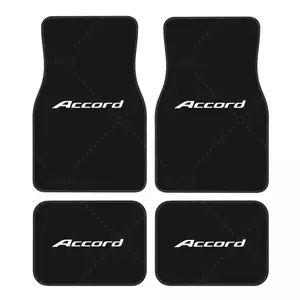 Premium Accord Car Floormat Heavy Duty Front Rear Rubber Floor Mats Carpet Floor Protection Fits Most Vehicles for Cars, Trucks & SUVs