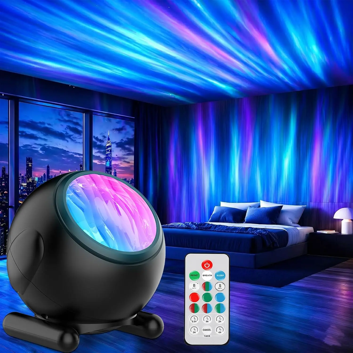 Northern Lights Projector, Aurora Light Projector for Kids Bedroom | Galaxy Light Projector with Timer and Remote, Room Decor, Teen Girls Trendy Stuff Gifts for Boys Adults Christmas Birthday