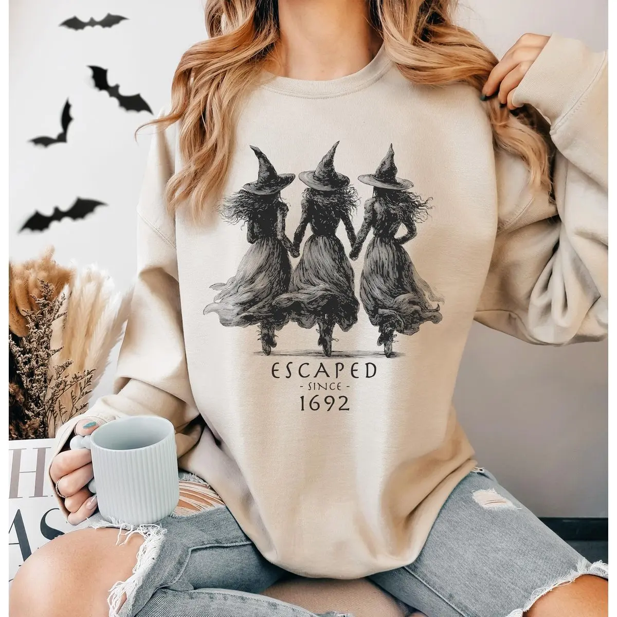 Halloween 1692 Salemm Witch Tshirt Sweatshirt, Mystical Witchy Shirt, Spooky Season Sweater, Unisex Sweater Pullover Tee