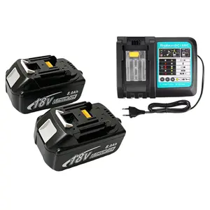2Pack 8 Ah High Capacity Battery Replacement for Makita 18V LXT Tools, Super Long Runtime & Extended Service Life, Compatible with BL1860B BL1850B BL1840B