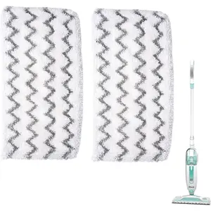 2 Pack Steam Mop Pads for Shark S1000 S1000A S1000C S1000WM S1001C Replacement Steamer Mop Pads ,Washable Microfiber Mop Pads for All Hard Floors