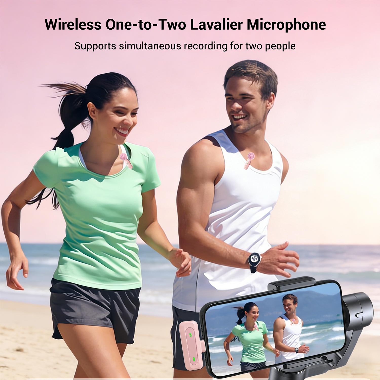 HITOZON Professional Wireless Lavalier Microphone - Rechargeable Lapel Mic with Lightning, Built-in Li-ion Battery, Multi-Device Compatibility, Manufacturer Warranty for iPhone, Android, Cameras, Plug-and-Play Omnidirectional Condenser for Video Recording HITOZON Professional Wireless Lavalier Microphone - Rechargeable Lapel Mic with Lightning, Built-in Li-ion Battery, Multi-Device Compatibility, Manufacturer Warranty for iPhone, Android, Cameras, Plug-and-Play Omnidirectional Condenser for Video Recording