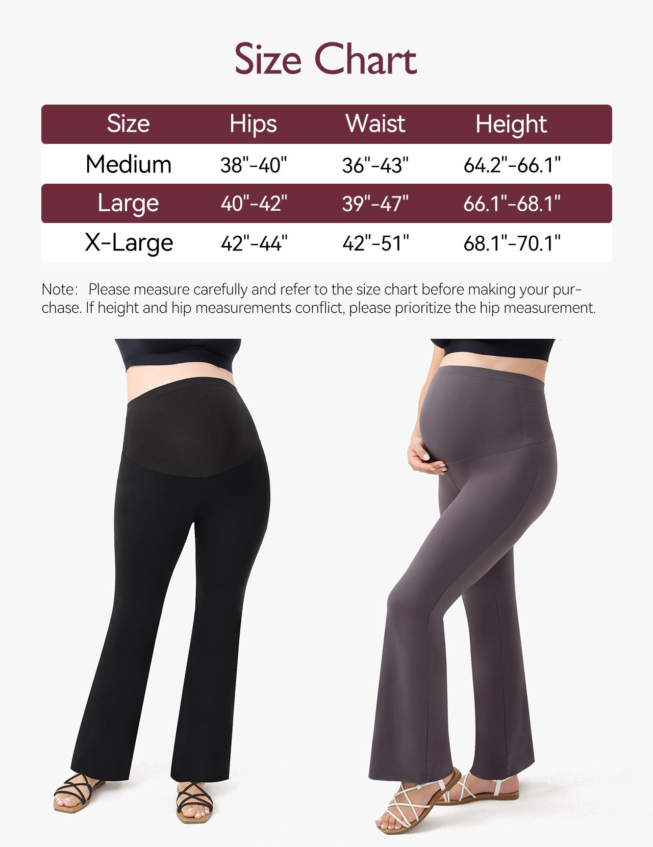 Momcozy Maternity Yoga Pants,MA003 Maternity Flare Leggings Over The Belly, Pregnancy Leggings Buttery Soft Triple Wrap Force