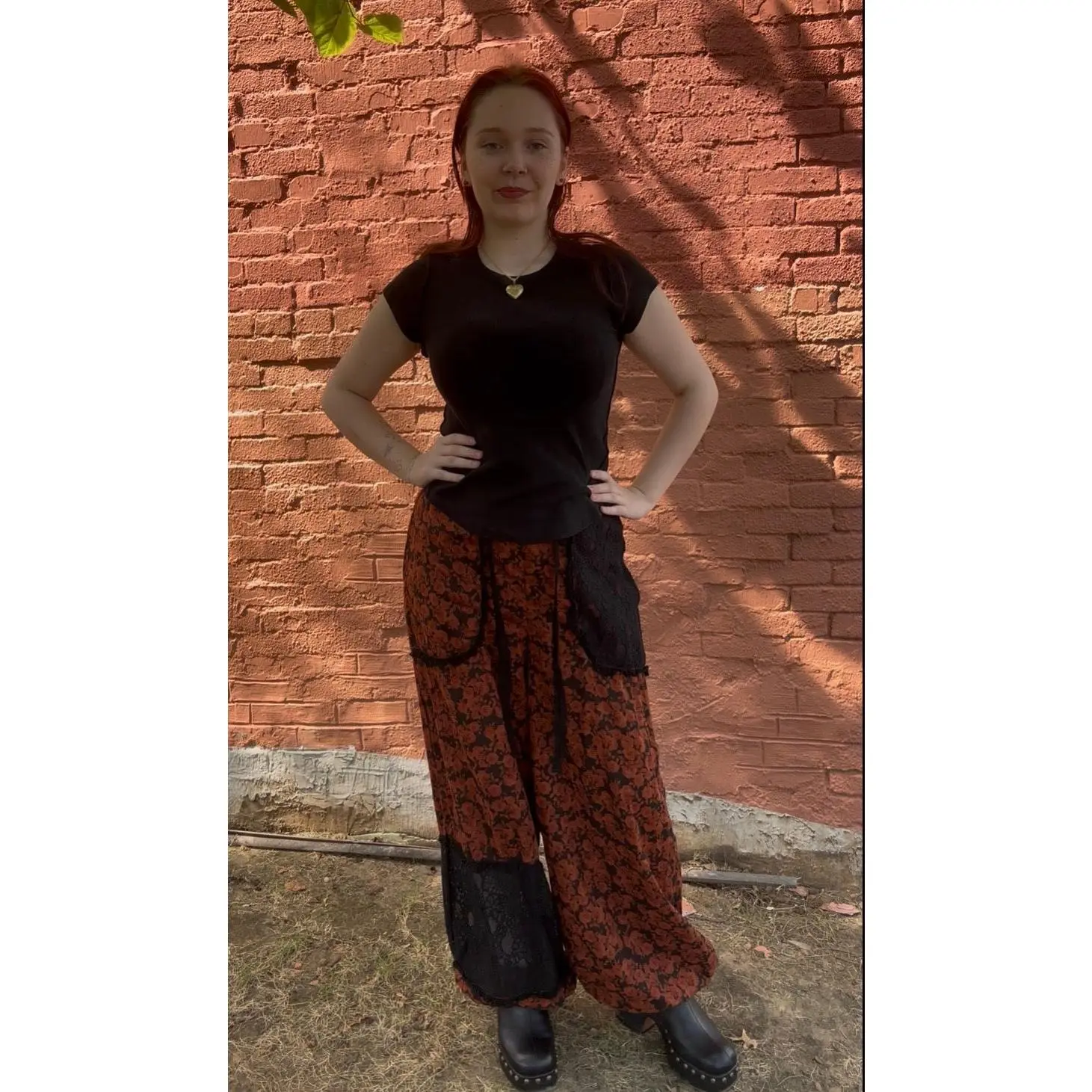 Meadow Mix Crochet Patch Pants