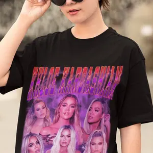Khloe Kardashian Retro shirt, Khloe Kardashian Vintage print 90's T-Shirt, Khloe Kardashian Clothing, Khloe Kardashian Crewneck
