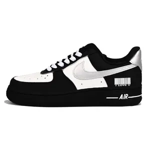 Nike Air Force 1 Panda Silver Wing Vlad Low-Top Sneakers for Men and Women with Slip-Resistant Design Trending Shoes, House White Official Shoes to Get / Maison Mihara