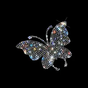 Sticker Ultra Bling Rhinestone Shiny Exterior Car (Butterfly)