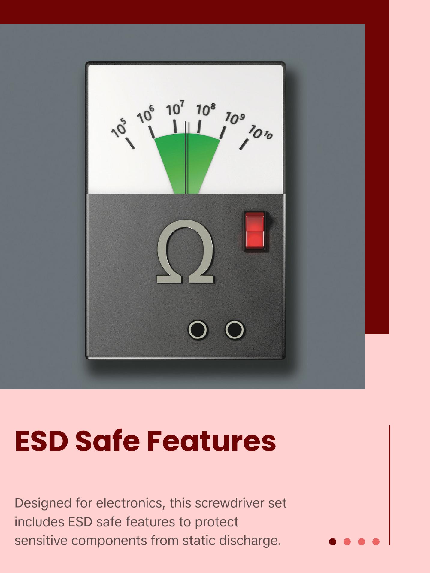 Wera Kraftform Micro ESD Big Pack 1 Screwdriver set for electronic applications, 25 pieces