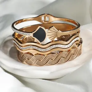 Rich Stainless Steel Rose-Gold Bracelet | Gift for her | Best gift idea | Waterproof Bracelet  |  Everyday Wear