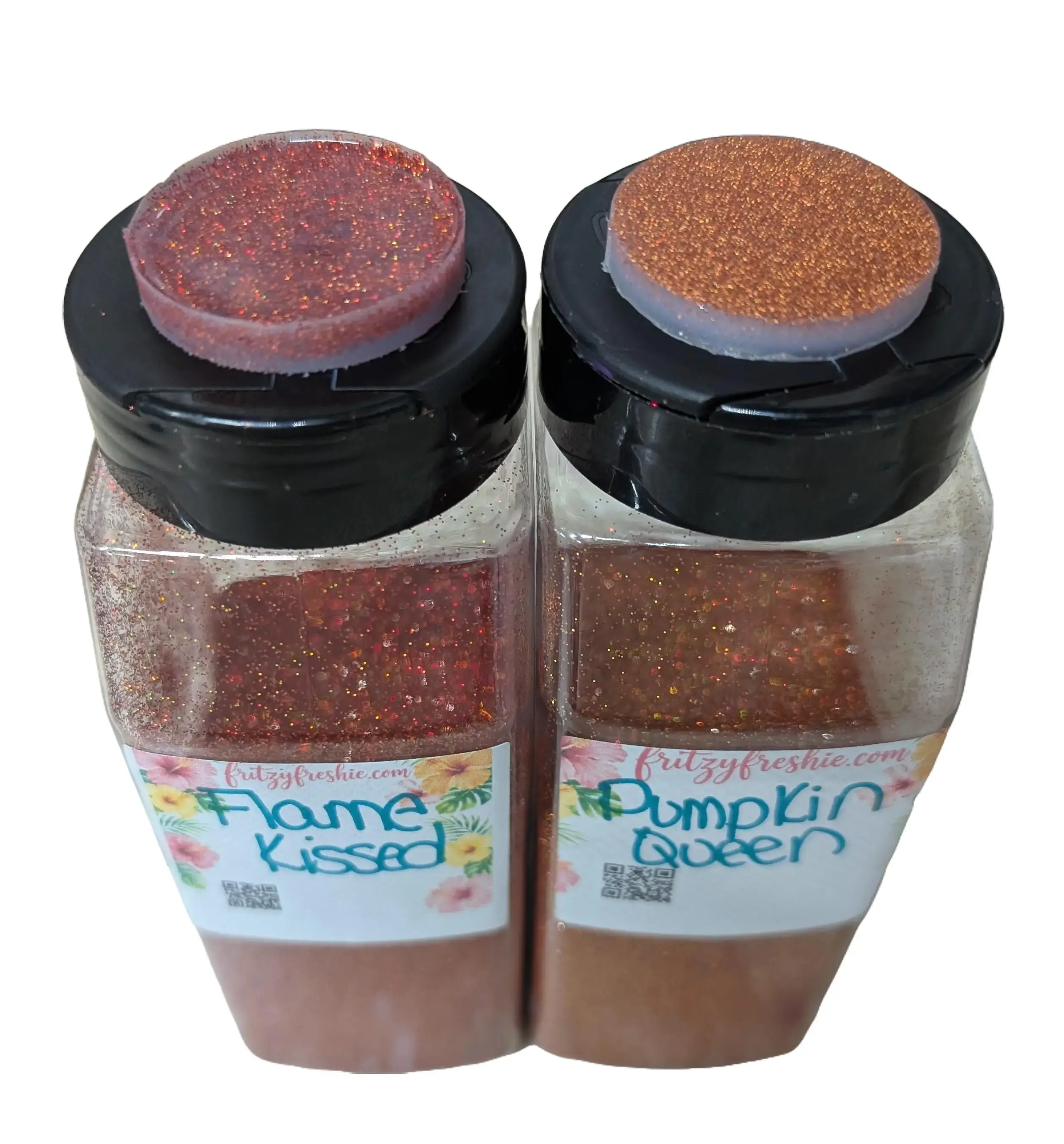 Orange Fine Glitters Molds for DIY Resin Crafts and Freshies Making