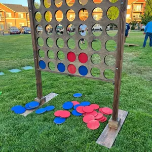 Giant Wooden Connect Four Lawn Game