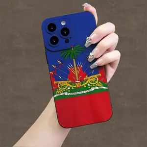 for iPhone13 Haitian flag creative pattern, new angel eye mobile phone case, fun, simple and fashionable personality trend for men and women suitable for iPhone mobile phone case