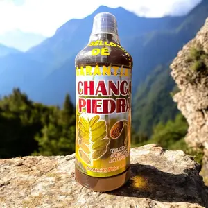 New - Chanca Piedra - Juice Tonic- Jugo De Chanca Piedra, Una de Gato, Horsetail, Diente Leon, Una de Gato  -   de 1 Liter (33.3Fl Oz)