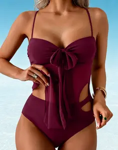 Women's 2-Piece Tankini Swimsuit, Tummy Control, Flowy Mesh Top, High Waisted Bottoms, Coquette Bathing Suit, Bathing Suits Tummy Control