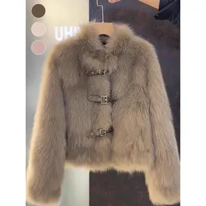 Women's winter faux fur coat, high-end luxury design, thick and comfortable warm short jacket, environmentally friendly fabric, loose fitRAIMENTRY