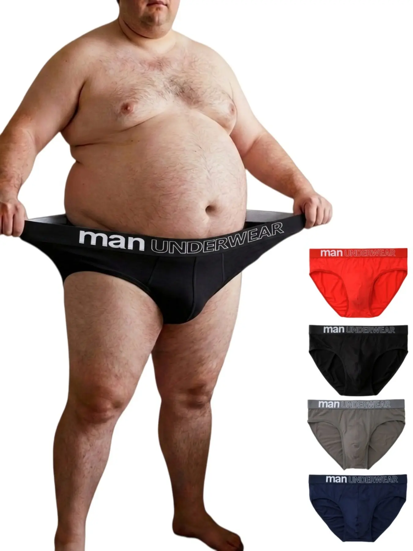 4-Pack Men's Seamless Breathable Comfort Stretch Everyday Briefs, Fashion Sport Underwear, Available in Plus Size, All-Season Casual Fit