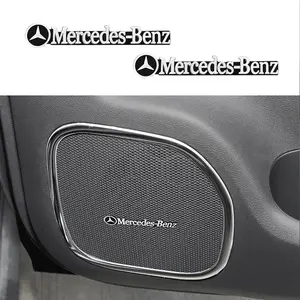 High-Resolution Car Speaker Audio Decal Emblem Set for Mercedes-Benz Amg Models W203 W206 W220 W205 W211 W212 W201 W210 W108