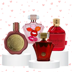 Oudlash Valentines Day Bundle | Dumont Nitro Red + Mirsaal Love Letter + Zakat Z19 + Zakat Z26 | Unisex Fragrance | Black Currant - Magnolia & Musk