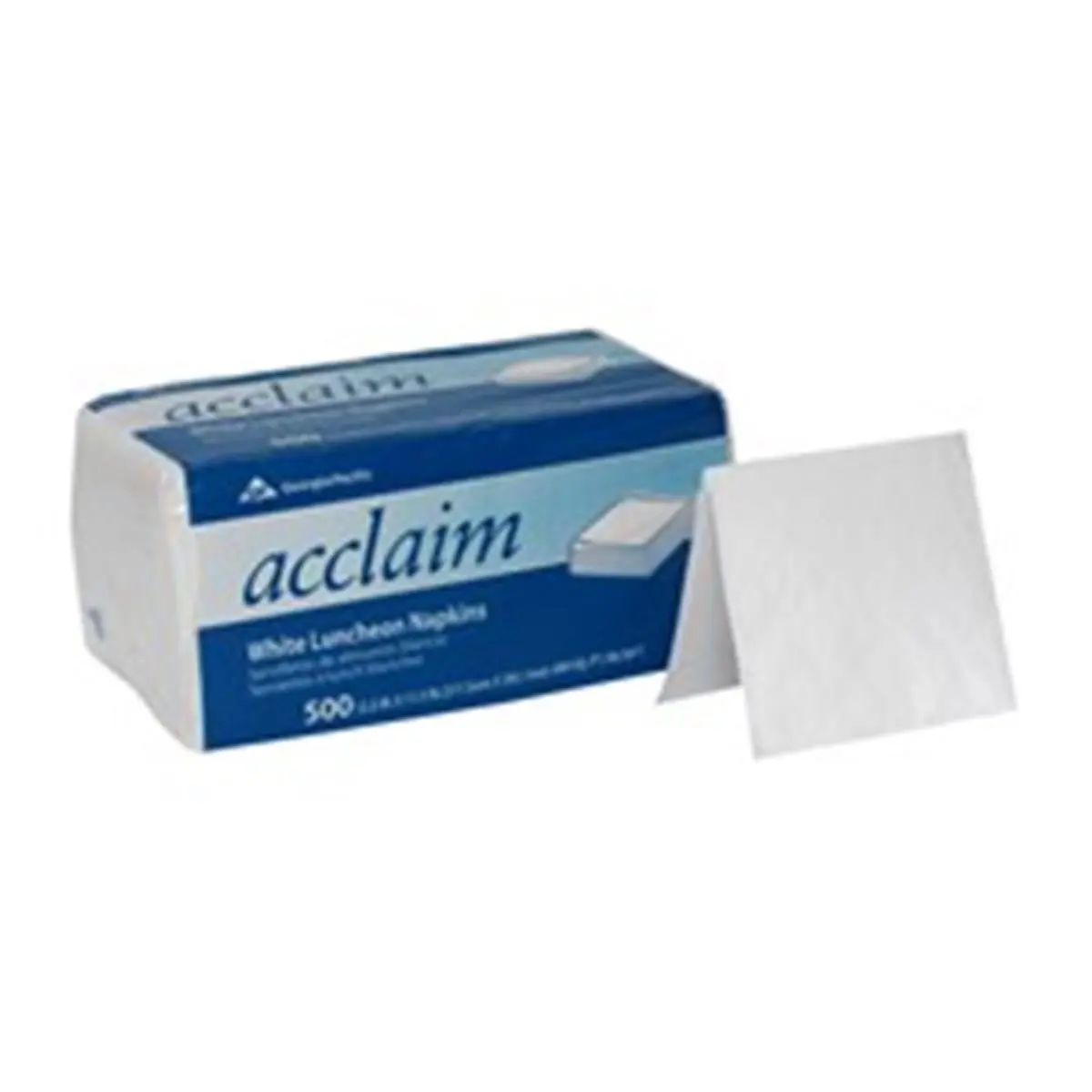 Georgia Pacific 212 MAIN 1-Ply White Disposable Luncheon Napkins, 0.25-Fold Compostable Food Service Tableware for Home & Party Supplies