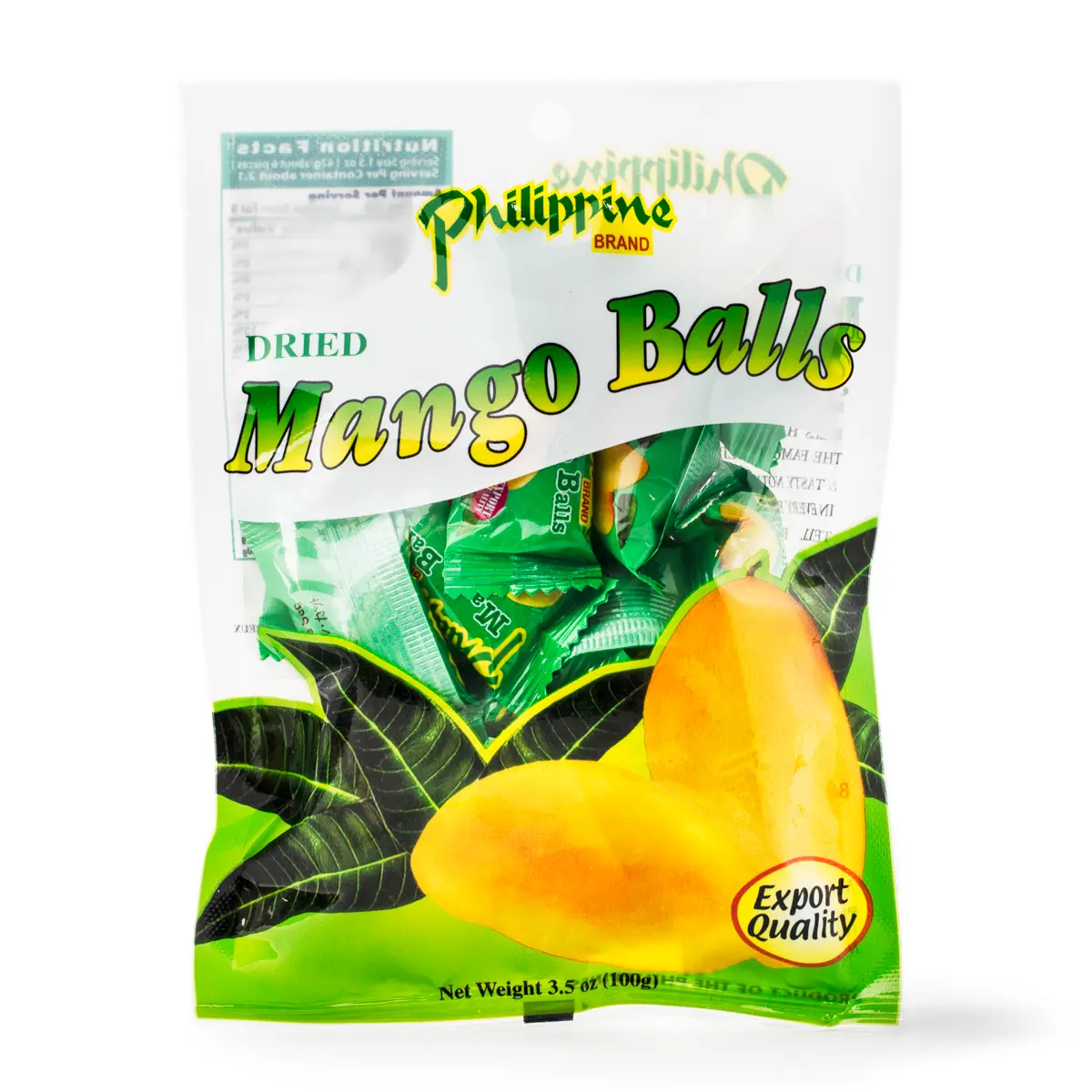 Philippine Brand Mango Balls 100 g fruit snacks Philippine Brand Mango Balls 100 g fruit snacks