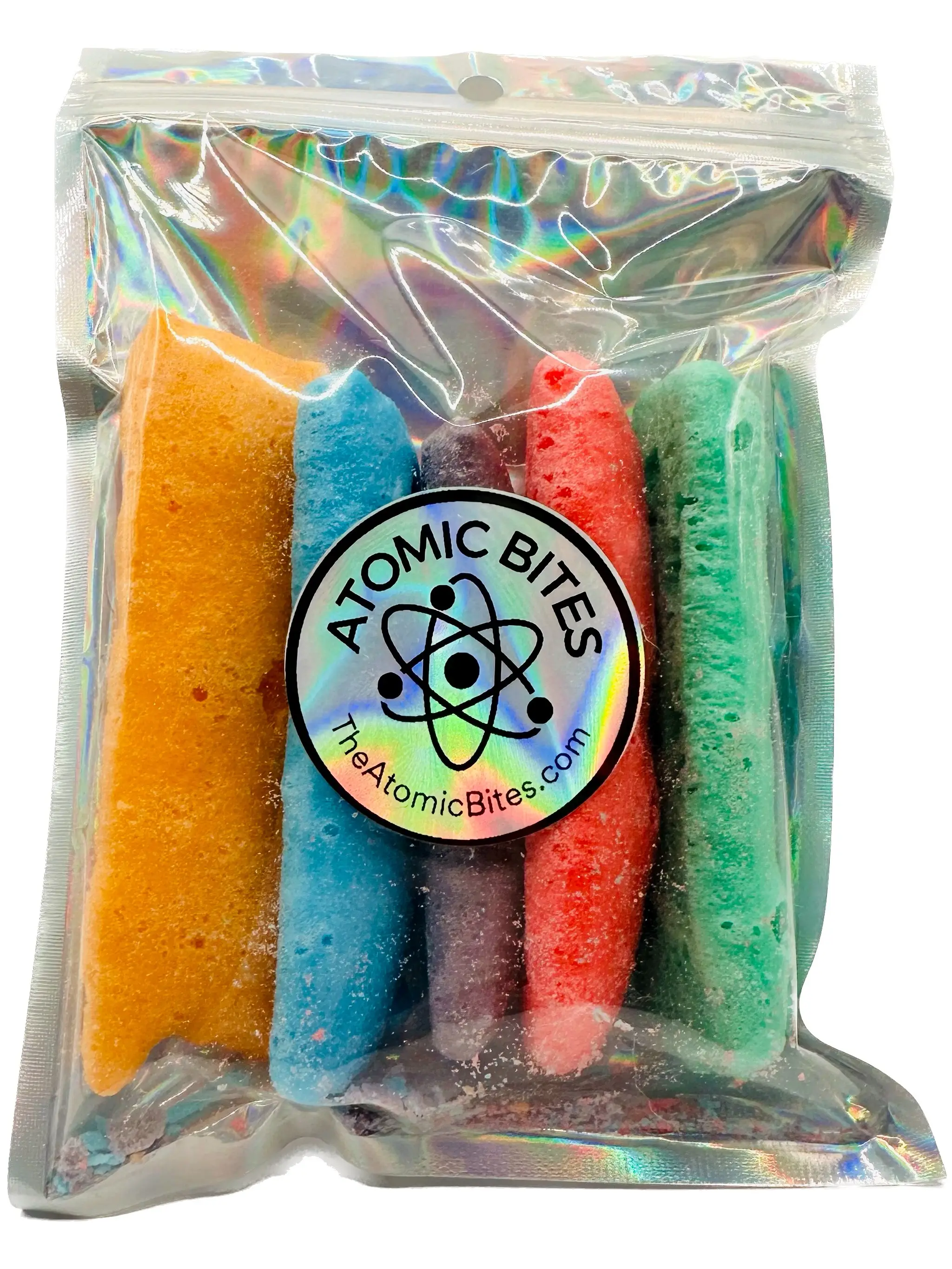 Freeze Dried Air Headz - 5 Full Size Bars of Cherry, Orange, Grape, Watermelon & More, Crunchy Sweet Fruity Candies Snack