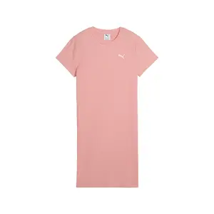 PUMA Womens Elevated Essentials Bodycon Ribbed Dress Casual Casual - Pink