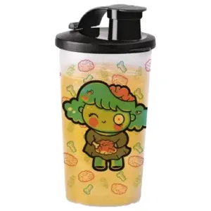 Zombie 10oz Tumbler with Fun Green Character Design and Unique Pump Lid Feature
