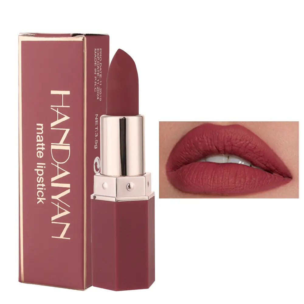 Matte Velvet Lipstick to Hydrate & Brighten Lips, Long-Lasting Alcohol-Free Lip Color, Lightweight Non-Sticky Formula for Daily Lip Care, Adults, Everyday Glam, Velvet Texture, Apply Smoothly, Contains Neither, Flawless, Cosmetic
