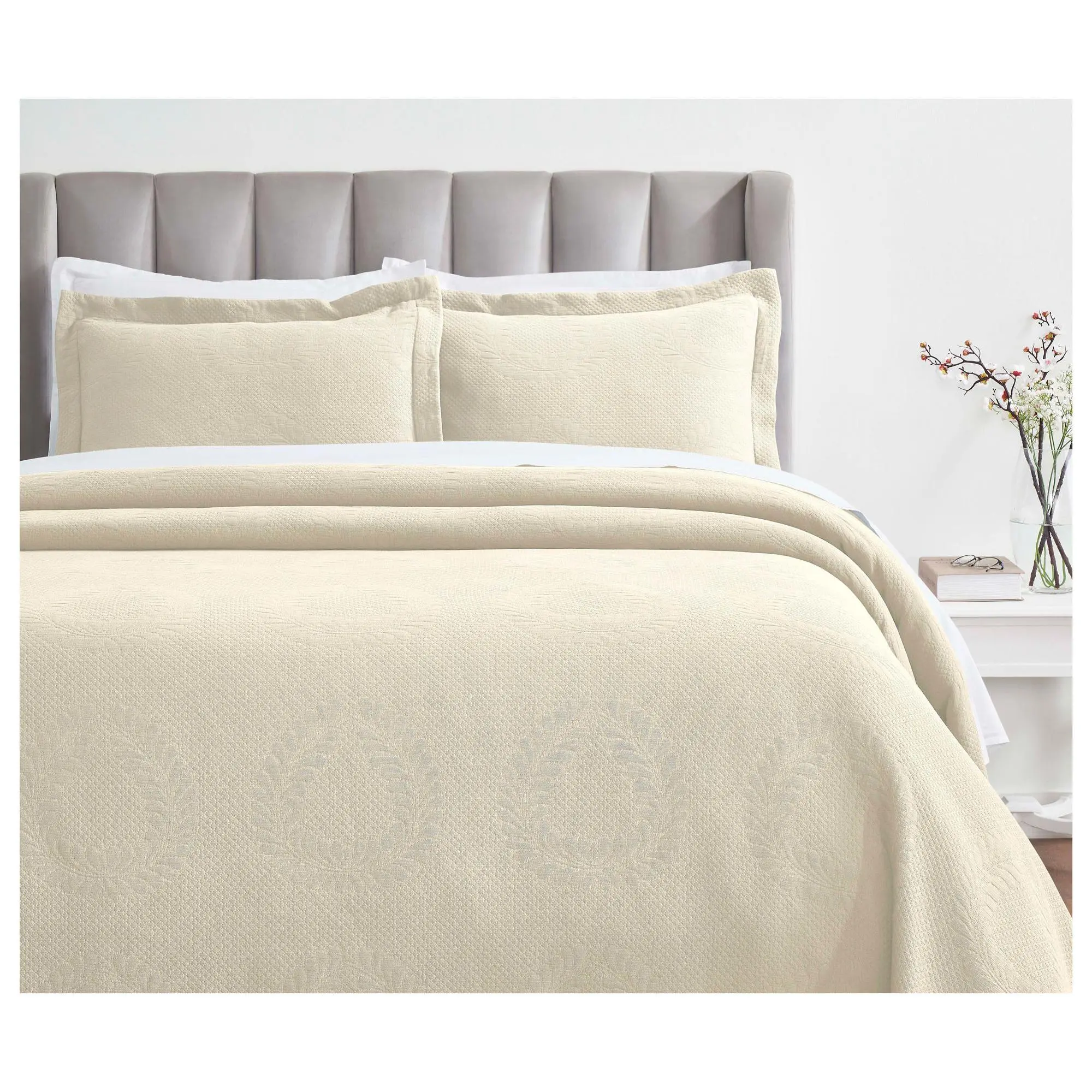 Superior Peploi Cotton Bedspread and Sham Set,Cal King Superior Peploi Cotton Bedspread and Sham Set,Cal King