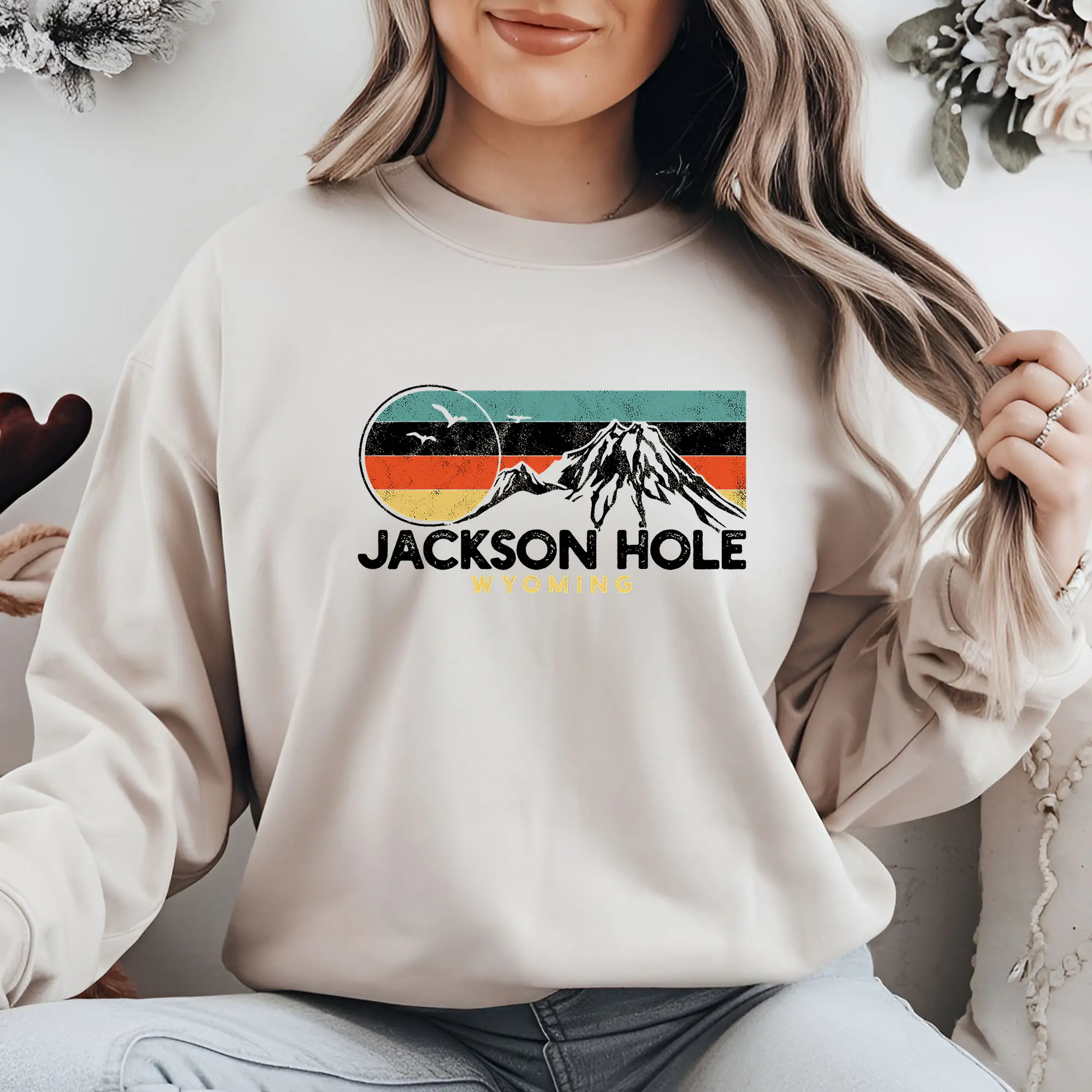 Jackson Hole Wyoming Shirt, Wyoming Sweatshirt, National Park Gift, Wyoming Mountain, Hiking Shirt, Camping Sweater, Adventure Shirt, Nature Lover Gift, Gift For Men, Women
