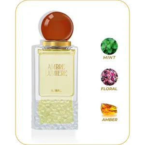 Ajmal Ambre Lumiere Perfume - Mint Floral Amber Scented Eau de Parfum for Women and Men