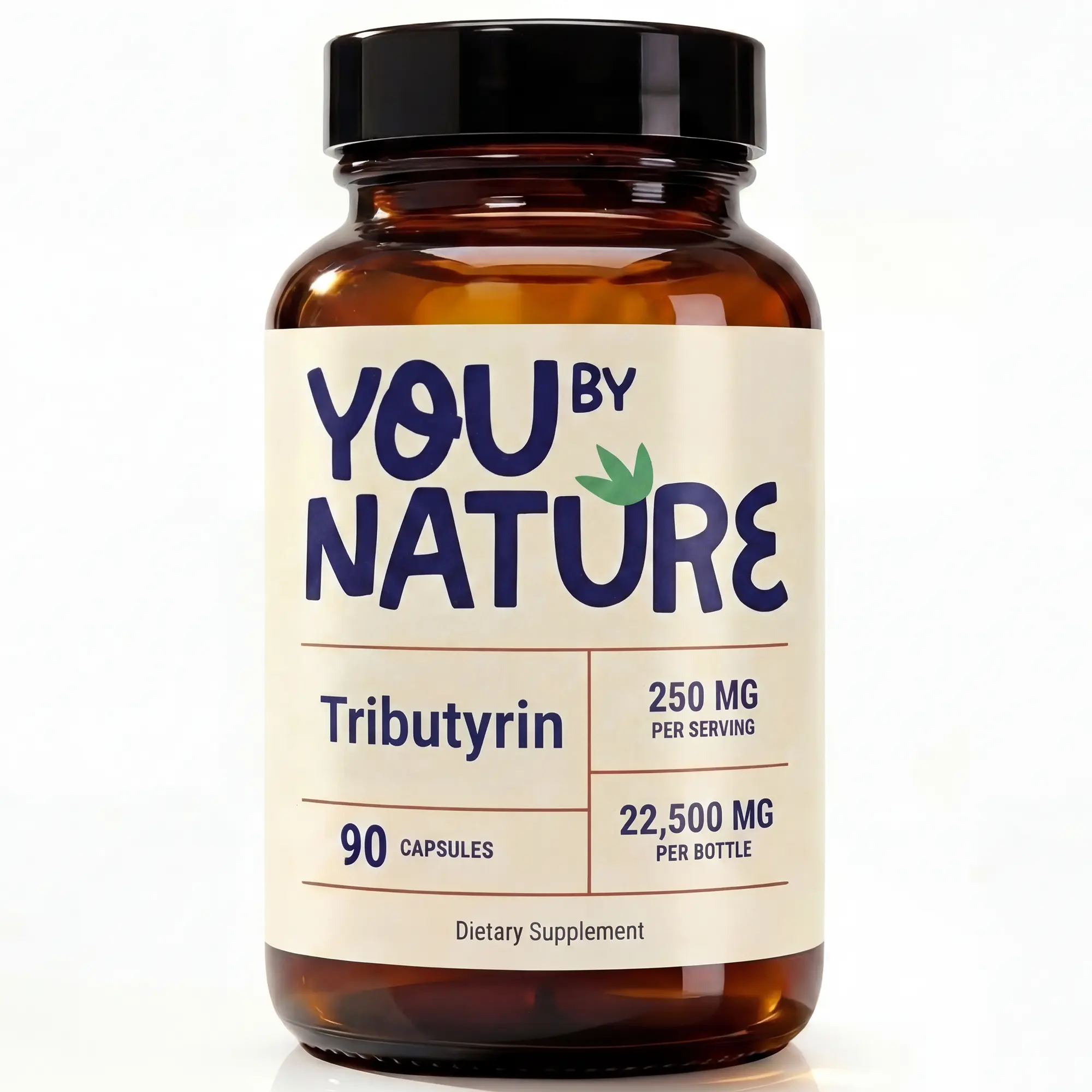 Tributyrin 250 mg Capsule Supplement for Daily Use - Supplement for Adults (90 Capsules, 90 Servings)