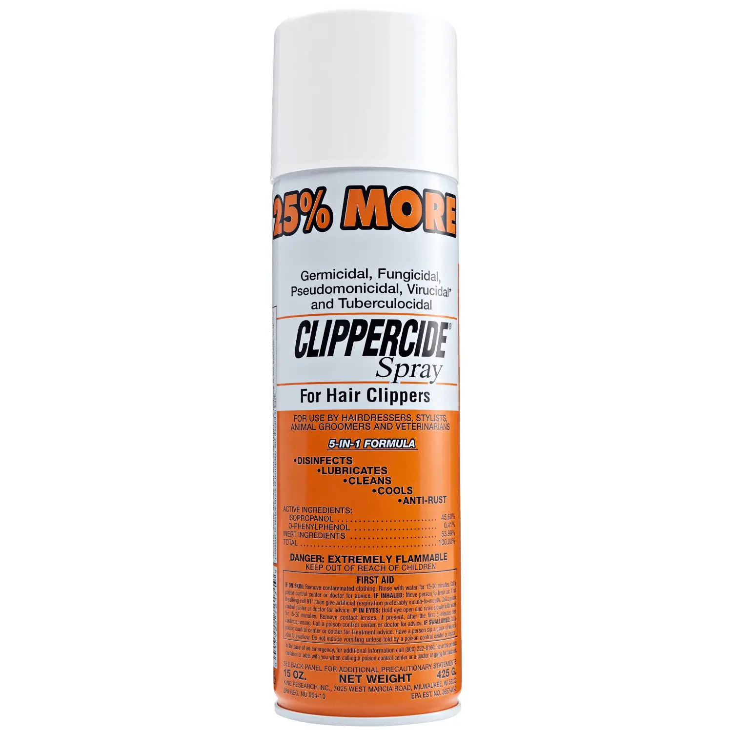 Clippercide Disinfectant Clipper Spray 15 oz Clippercide Disinfectant Clipper Spray 15 oz