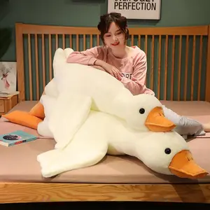 50-190cm Big White Goose Plush Toy Soft Stuffed Animal Huge Duck Pillow Very Large White Goose Sofa Cushion Girl Birthday Gift