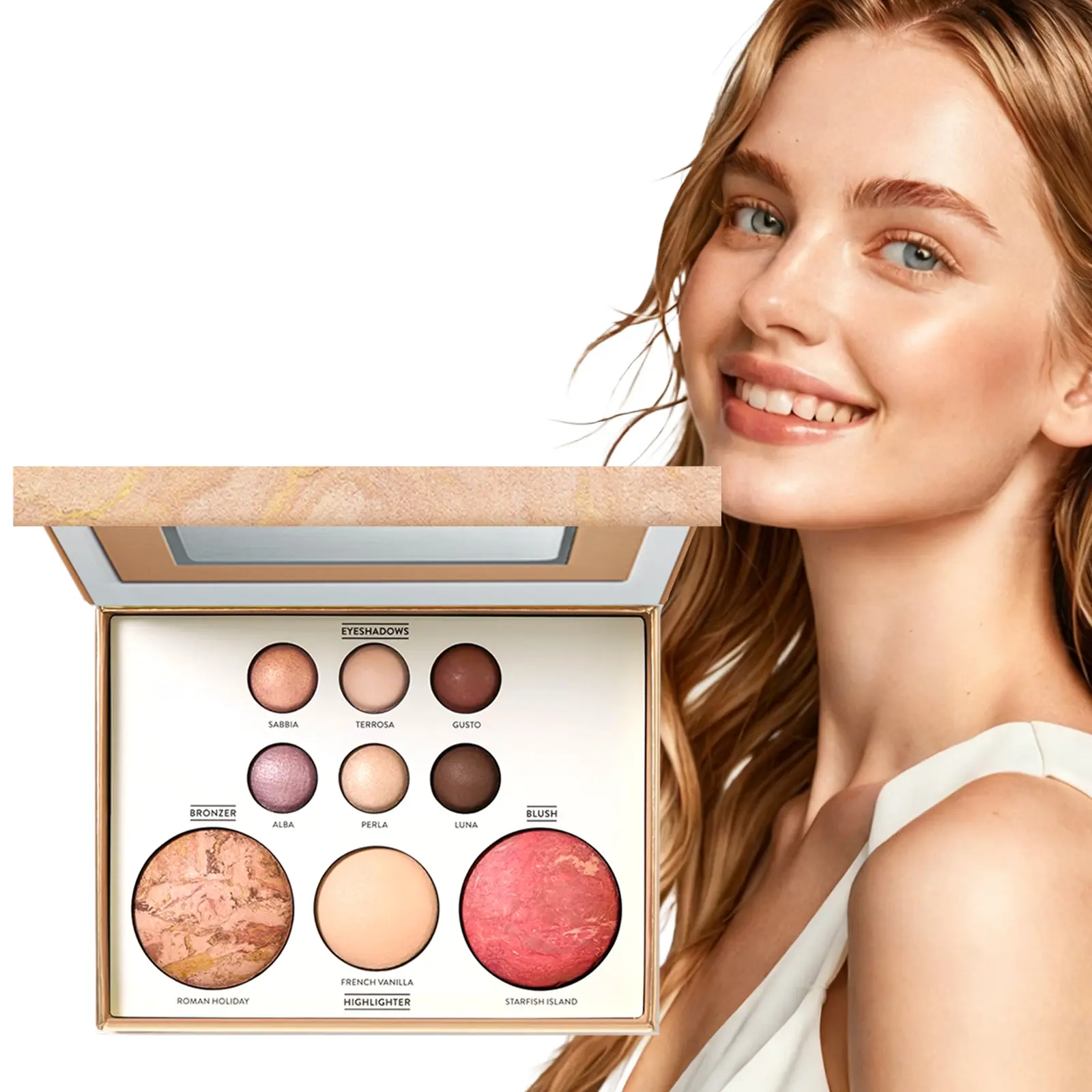 Makeup Palette Multi-Use Cosmetic Set Highlighter Eyeshadow Contour Blush Suitable for Any Makeup Look