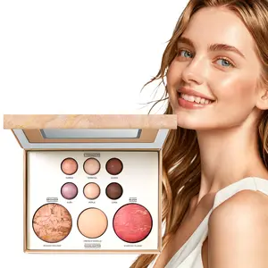 Makeup Palette Multi-Use Cosmetic Set Highlighter Eyeshadow Contour Blush Suitable for Any Makeup Look