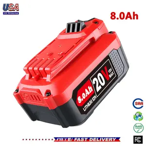 2025new 20V 20 Volt Max 8.0Ah For Craftsman V20 Li-Ion Battery CMCB206 CMCB204 CMCB202 Portable Electric