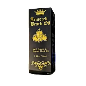 Armored Kingdom Beard Oil Original Formula for Realistic Growth with Organic Ingredients & Shiny Scent 1 Fl oz Gift for Bearded Kings Hair Care