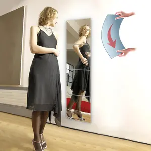 Unbreakable wall mirror full length mirror tileslong mirrors for wall10x10 inch 4pcsfull body mirror stickersacrylic mirror kidsover the doorwallmounted bedroomworkout mirrors for home gym