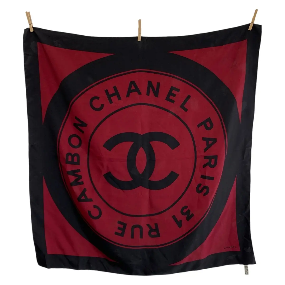 Pre-owned CHANEL Silk Small Leather Goods Scarf