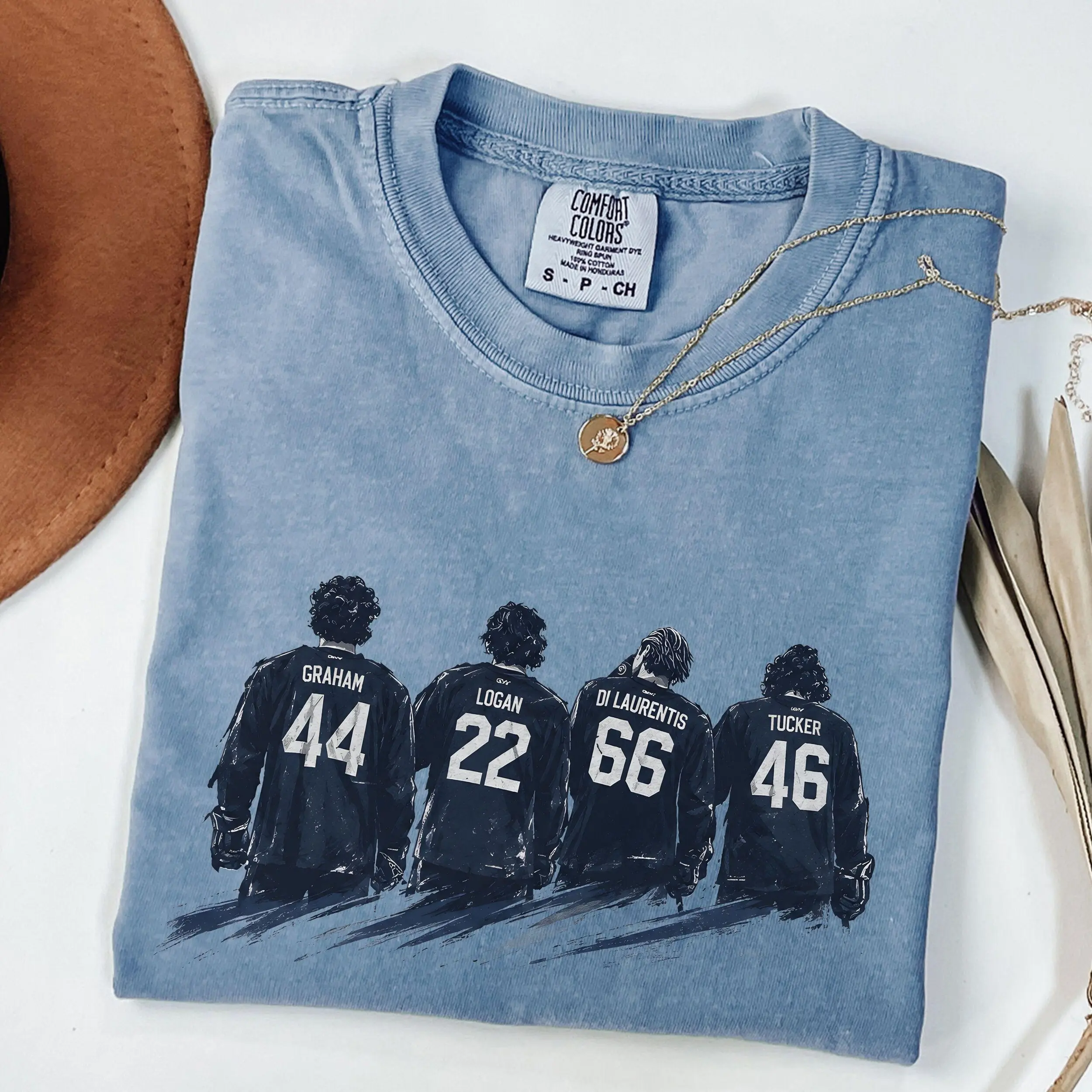 Comfort Colors Briar University Hockey Off-Campus Book Y2k Graphic Tee, Hockey Romance Campus Graham, Logan, Tucker, DI Laurentis Unisex T-Shirt - Perfect Gift for Fans