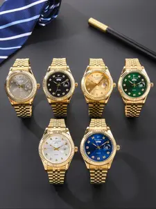 Men's Business Fashion Round Dial Analog Quartz Watch, Calendrier Watch for Party, Daily Clothingdecor, Trendy All-match & Exquisite Watch for Gift, Fashionable Stylish Watch, Business Fashion Watches