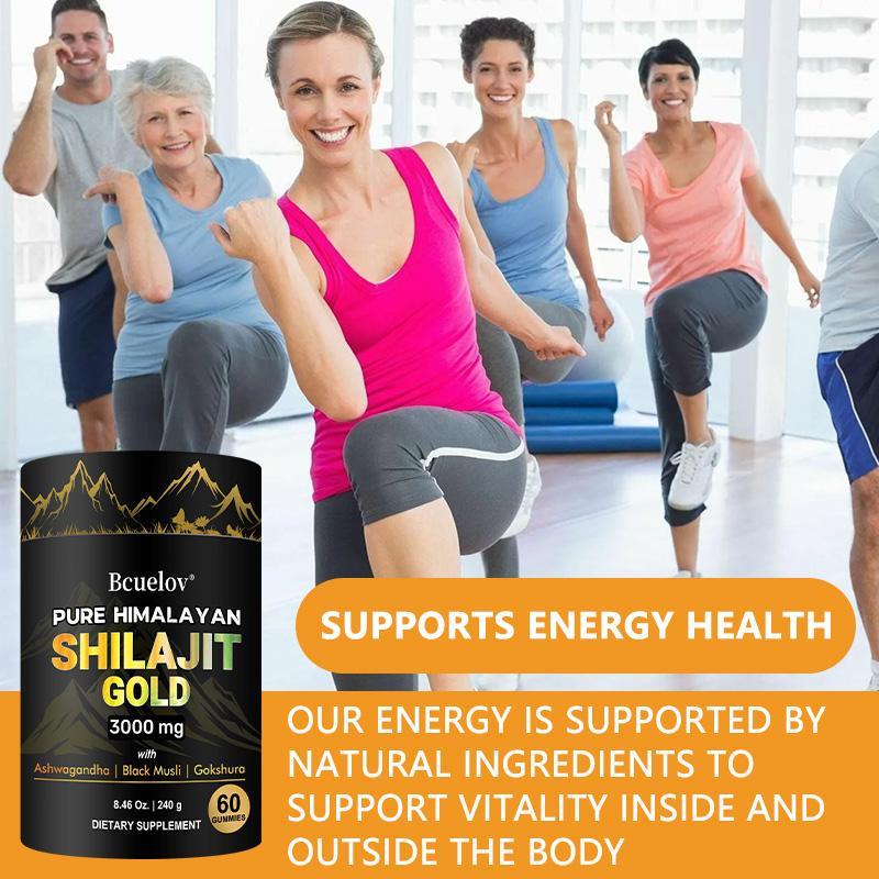 Bcuelov Pure Himalayan gold shilajit Health Supplement Supports Energy level, Supports joint health 60 Capsules