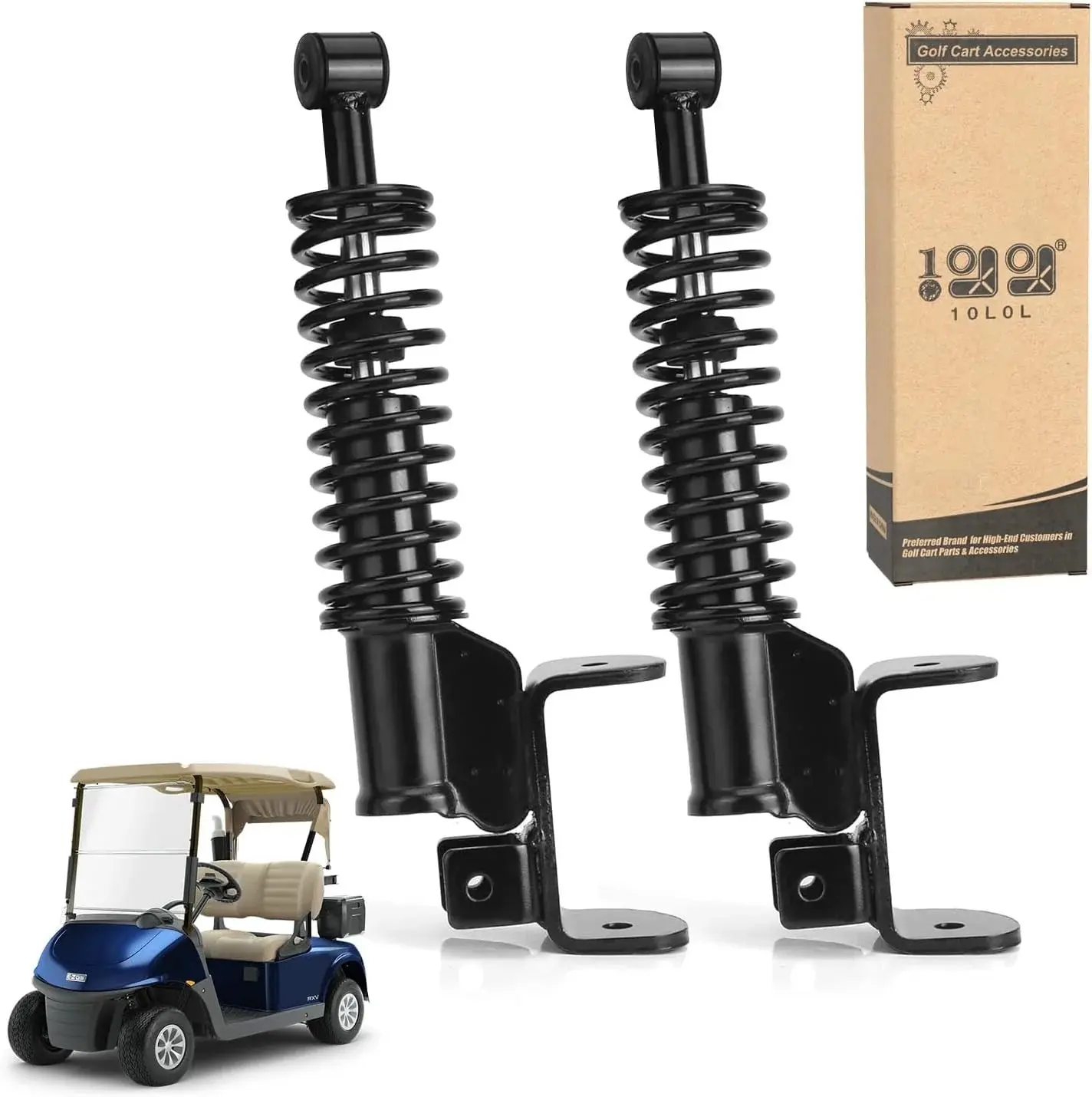 Front Shock Absorbers for 2008-Up EZGO RXV Golf Cart (x2)