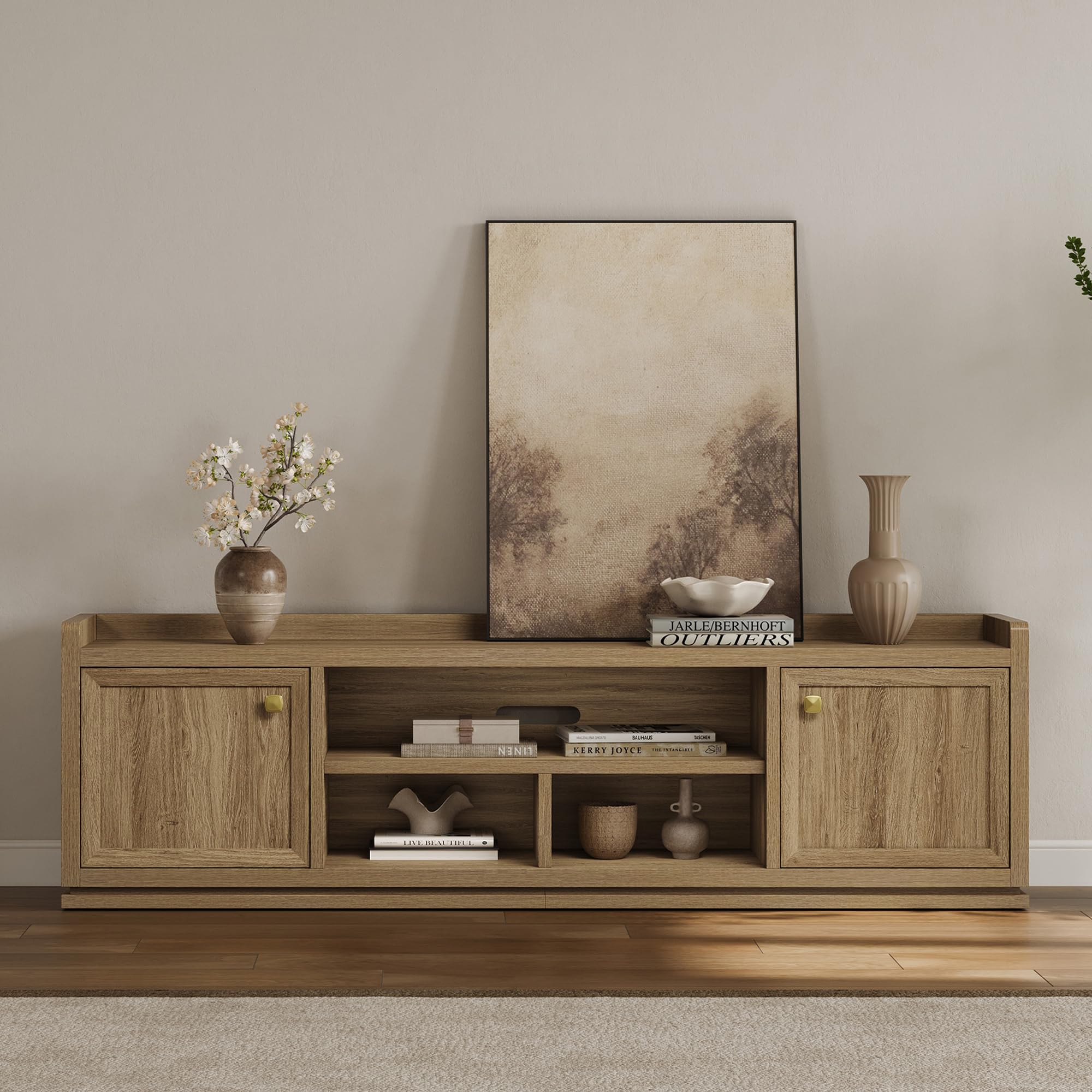 SICOTAS TV Stand Entertainment Center - 67" TV Console for Living Room Modern TV Stand for Bedroom, Media Console with Shelf and Cabinet, Entertainment Stand for TVs up to 65 75 Inch SICOTAS TV Stand Entertainment Center - 67" TV Console for Living Room Modern TV Stand for Bedroom, Media Console with Shelf and Cabinet, Entertainment Stand for TVs up to 65 75 Inch