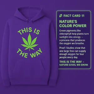 T his Is The Way Pot Leaf Hoodie- Eco Inspired Unisex Pullover for Casual cotton top