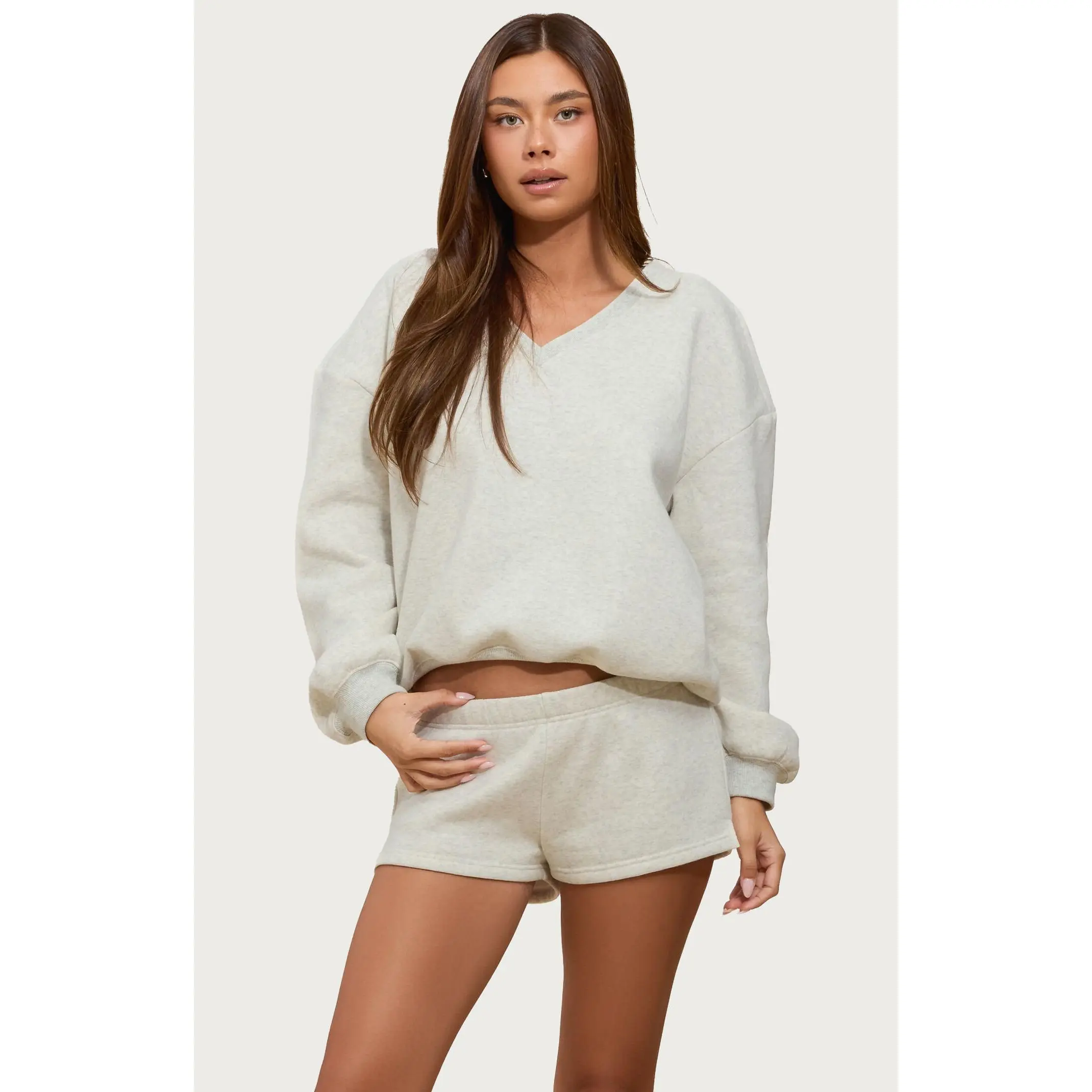 Edikted Women's Bronte v Neck Sweatshirt